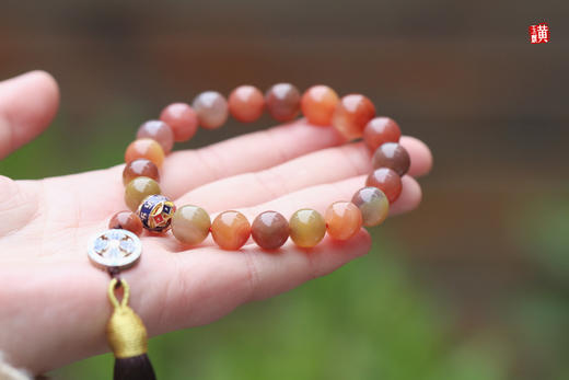 盐源玛瑙十八子手串 商品图3