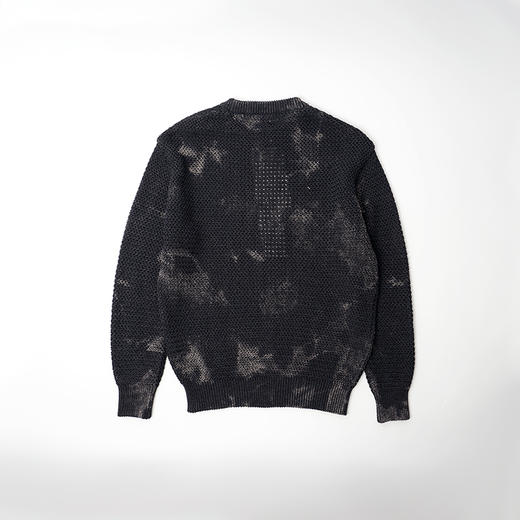 KHOKI Hand dyed pull over knit手工褪色染和纸针织圆领套头毛衣 商品图4