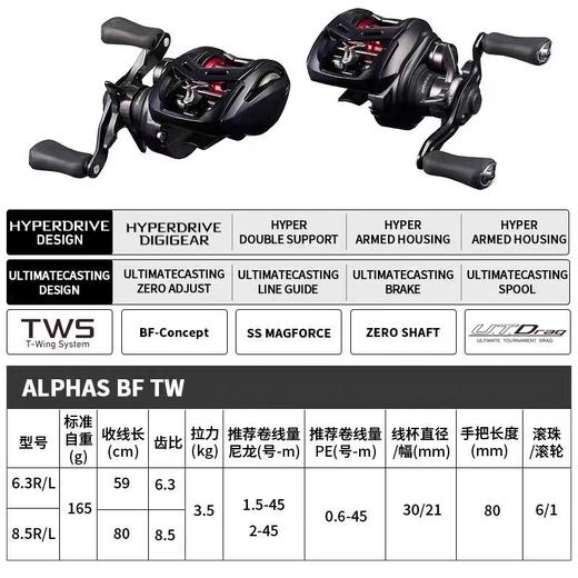 25新款DAIWA达亿瓦阿尔法ALPHAS BF TW微物水滴轮鳜鱼鲈鱼 商品图2