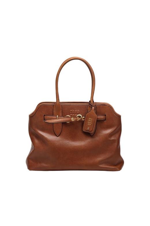 MiuMiu新款爆款中古托特包来袭AventureNappa皮革手袋&大号（MM） 商品图0