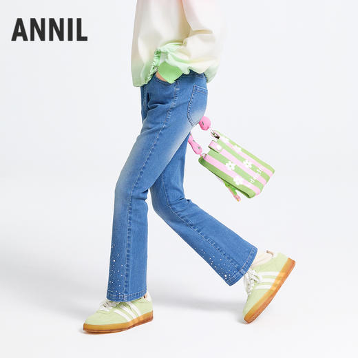 女童全腰牛仔裤春季新款安奈儿童装实体店同款AG516580 商品图2