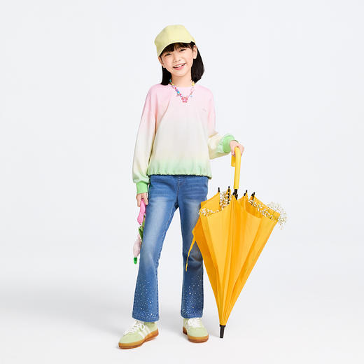 女童圆领长袖卫衣春季新款安奈儿童装实体店同款AG511573 商品图3