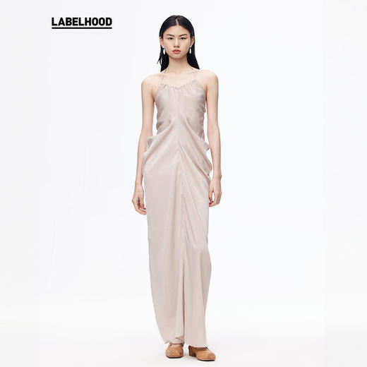 【OUDE WAAG】蕾虎设计感垂坠挂脖礼服裙休闲连衣裙 商品图3