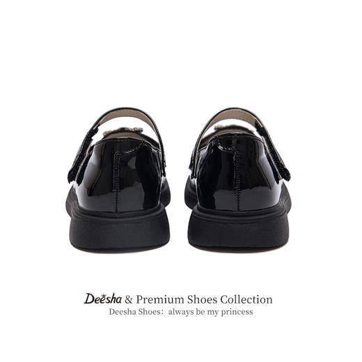 笛莎Deesha 女童童鞋2025春新款时尚透气浅口低帮皮鞋 商品图4