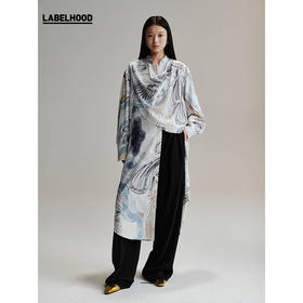 【HIDEMI×LABELHOOD】联名款设计感简约印花连衣裙