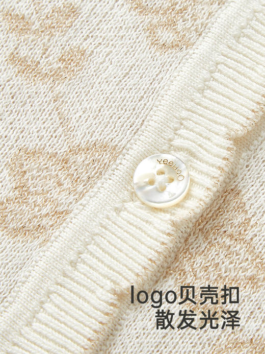 英氏儿童毛衣春长袖百搭女童针织衫2025新款开衫外套YRWWJ1R019A 商品图3