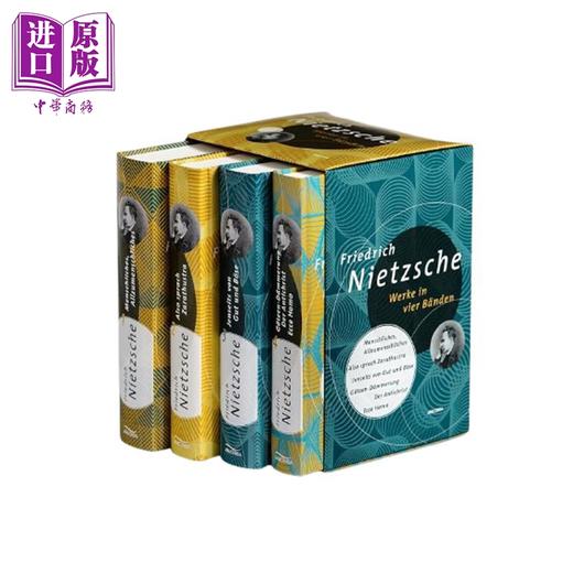 预售 【中商原版】【德文版】德国哲学尼采作品集4卷套盒 查拉斯图拉如是说 超越善恶 德文原版 Friedrich Nietzsche 商品图2