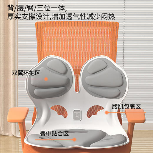 【自营】 摩飞 矫正护腰坐垫 人体工学坐姿椅 久坐神器 MR3140 商品图1