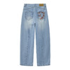 ONIARAI/鬼洗25春夏泥棒蓝女款化蝶福蛇绣花刷银牛仔裤 25N5402 商品缩略图4