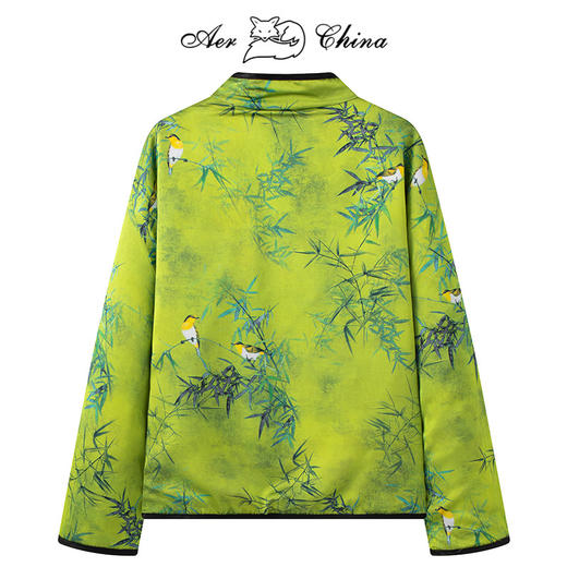 雀说国风中式盘扣水貂皮草外套女短款拼貂双面穿貂皮大衣冬季新款AL 商品图3