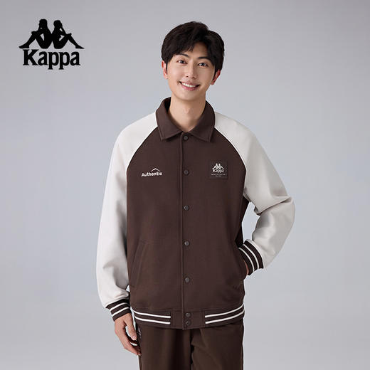 Kappa卡帕背靠背2025新款运动外套针织开衫卫衣男款翻领夹克上衣K0F12WK71 商品图0