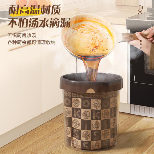 法式轻奢风垃圾袋家用手提式抽绳收口加厚宿舍厨房大垃圾桶塑料袋 商品图2