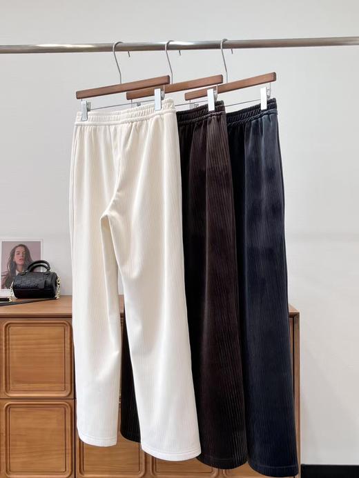 雪尼尔婴儿绒直筒阔腿糯米裤 舒适度超绝👏🏻离不开的通勤搭子☕️ 商品图1