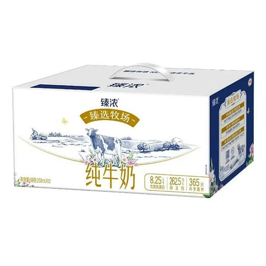 伊利臻浓甄选牧场纯牛奶250ml*12盒 商品图5