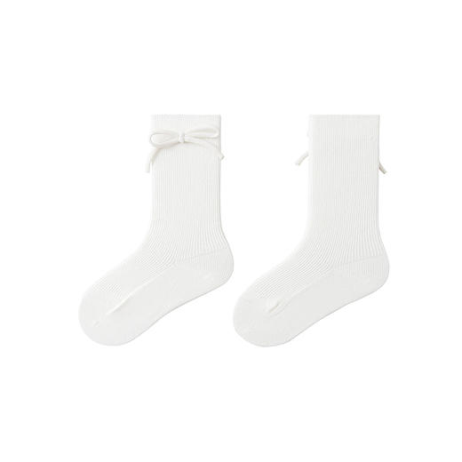 迷你巴拉女童透气袜子春季新款宝宝棉弹甜美可爱蝴蝶袜不勒脚 商品图4