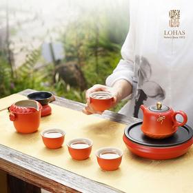 【彼达思】陆宝 新年新品 万福永结茶礼礼盒装 工夫茶套装