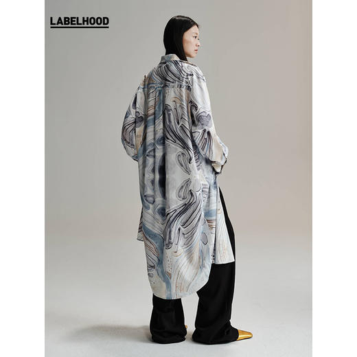 【HIDEMI×LABELHOOD】联名款设计感简约印花连衣裙 商品图1