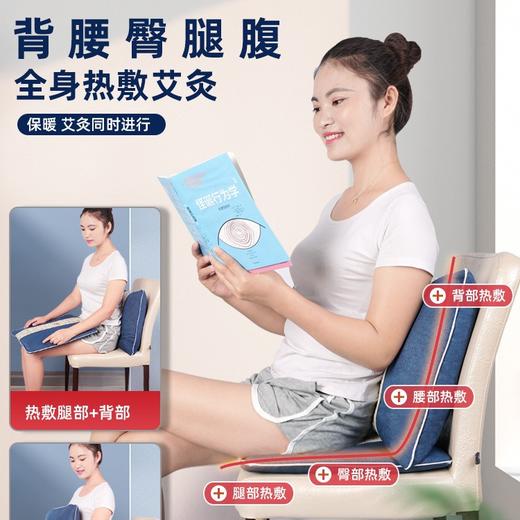 加热艾绒抱枕电加热坐垫热敷垫子保暖靠枕电热毯办公室艾草理疗垫 商品图0