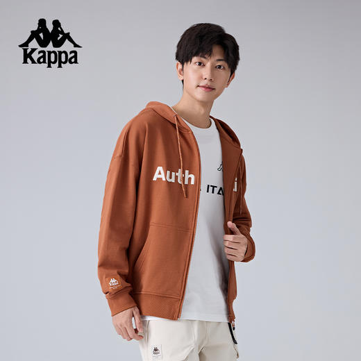 Kappa卡帕背靠背运动外套男新款复古连帽卫衣休闲针织开衫外套潮K0F12MK71 商品图2