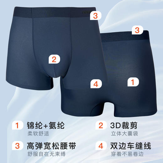 果凡GOFIND男士运动内裤保暖短裤平角裤衩(贴身衣物不支持退换) 商品图2