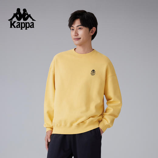 Kappa卡帕背靠背新款运动套头衫男休闲圆领卫衣宽松针织长袖上衣K0F12WT61 商品图0