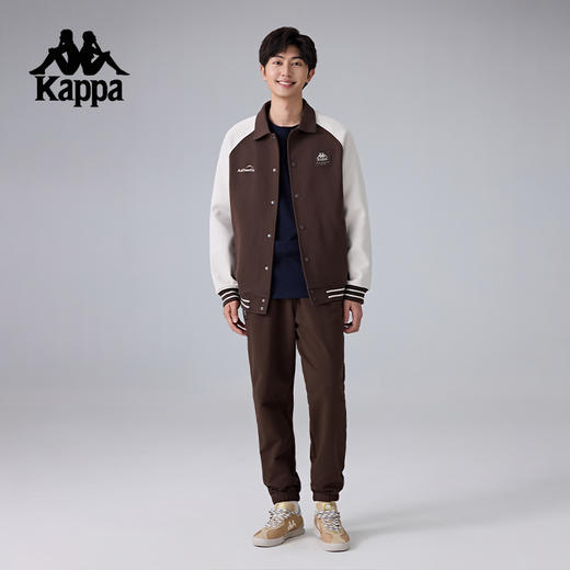 Kappa卡帕背靠背2025新款运动外套针织开衫卫衣男款翻领夹克上衣K0F12WK71 商品图4