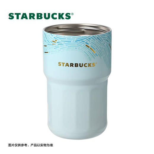 星巴克（Starbucks）微蓝韵律款双饮口咖啡杯445ml保温杯 商品图4