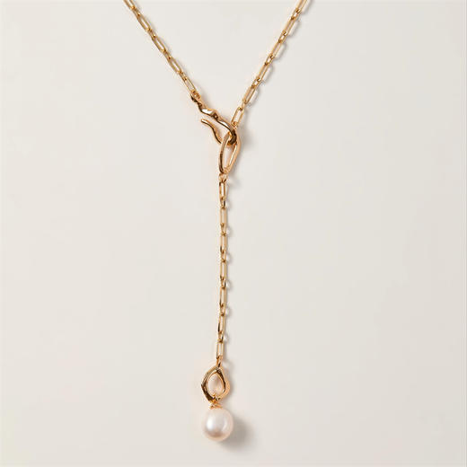 pearl moments珍刻 月如钩巴洛克珍珠项链 商品图0