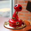 RODEO ART 蛇玲珑 中国红 20cm 送人送朋友客厅卧室玄关摆件生日礼物蛇年 商品缩略图4