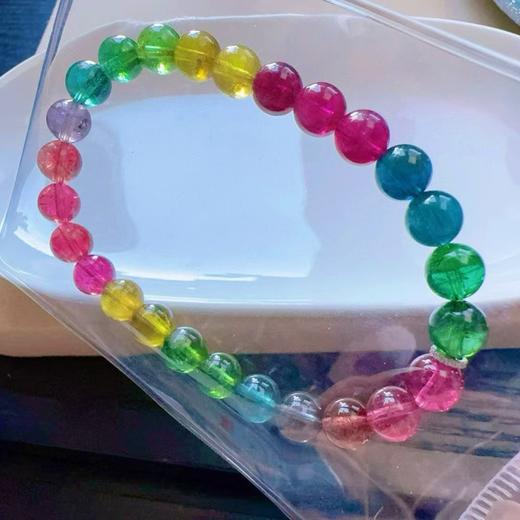 7mm-8mm单圈彩虹碧玺手串 商品图2