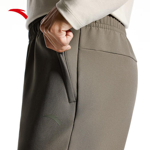 安踏（ANTA）型动裤丨防泼水运动长裤男冬季新款磨毛保暖直筒裤152517502N 商品图3