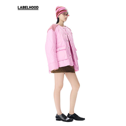 【SHORT SENTENCE×LABELHOOD】蕾虎联名款针织拼接棉服 商品图3