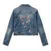 ONIARAI/鬼洗25春夏泥棒蓝女款化蝶福蛇绣花牛仔夹克潮 N340211 商品缩略图4