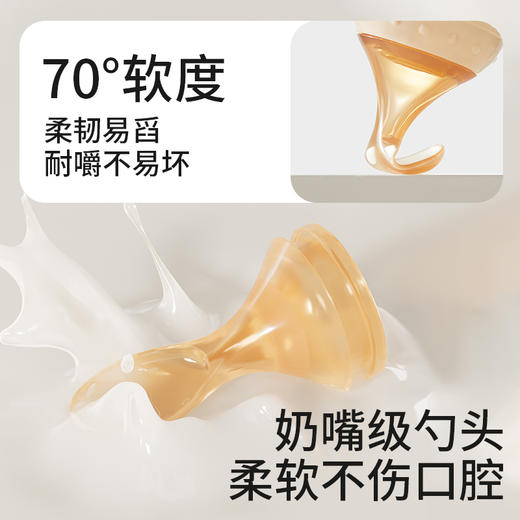 科巢婴儿米糊勺奶瓶挤压式喂养硅胶软勺宝宝辅食工具碗喂食米粉神器 商品图2