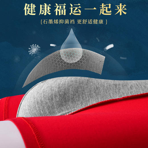 【鸿运加身 福禄绵绵】蛇年本命年男女款鸿运内裤 纯棉石墨烯抑菌 舒适透气 好运常伴 本命注定不同 送精美礼盒 商品图5