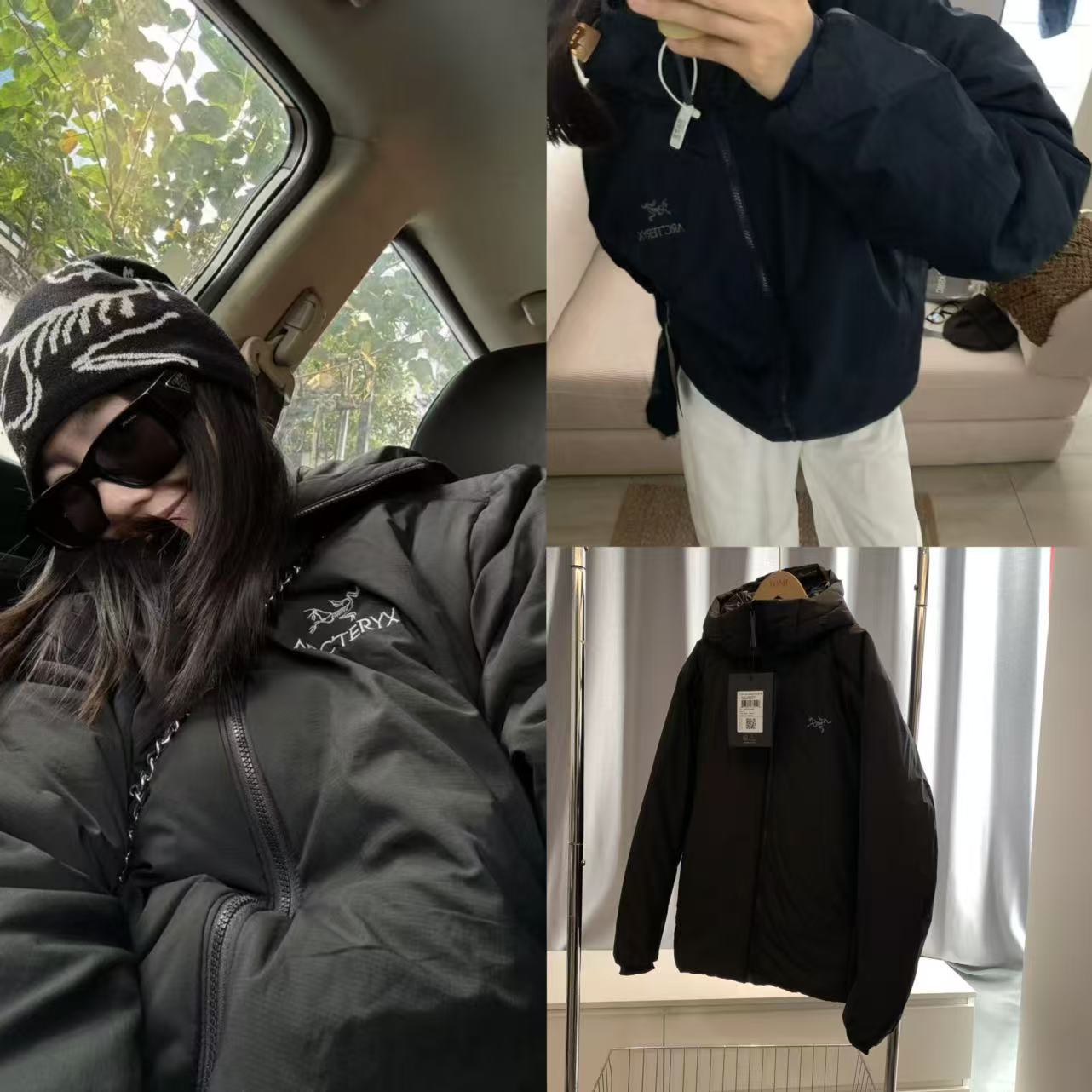 要的全黑色来啦！zui新款帽子刺绣logo轻量棉服男女情侣款阿童木保暖棉服