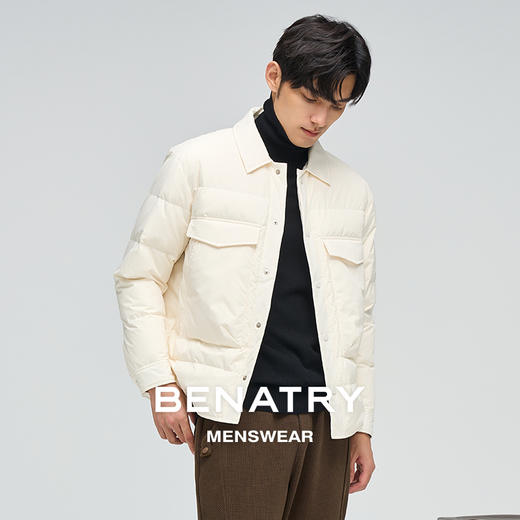 贝纳川翻领大贴袋夹克式男士羽绒服ECP405016 商品图1