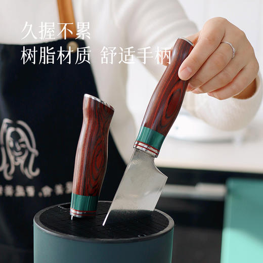 大马士革刀平替 持久锋利 轻巧省力  久握不累  厨房中的“世界名刃”～ 湖州仓切片刀缺货 商品图3