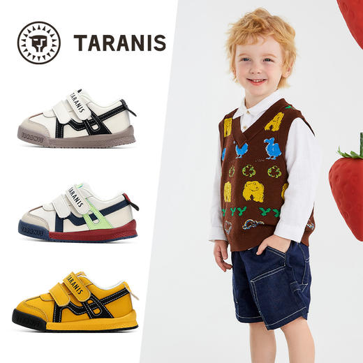 泰兰尼斯学步鞋男宝宝春季新款童鞋透气面包鞋机能鞋软底女童鞋子 T01T5A6287 商品图1