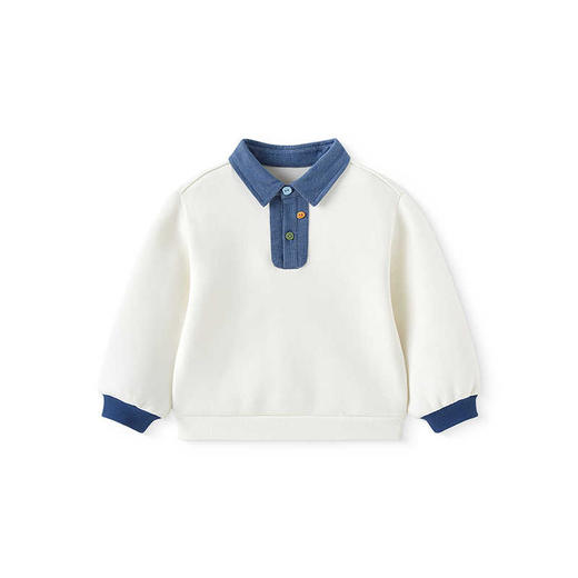 英氏儿童T恤春夏季长袖男童上衣百搭POLO衫2025新款YRTAJ1R004A 商品图4