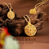 典粹八宝罗盘吊坠 可转动古法金圆盘足金黄金挂坠女士礼物【按克计价黄金2】MEMORA诗普琳GP290601 商品缩略图0