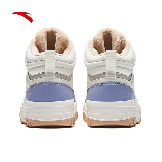 安踏满贯丨加绒保暖高帮板鞋棉鞋女冬季潮流运动鞋女鞋122448972 商品图3