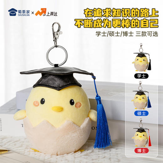 【毕业蛋钥匙扣】可定制创意毛绒钥匙扣包包挂饰挂件毕业送礼礼品礼物 商品图4
