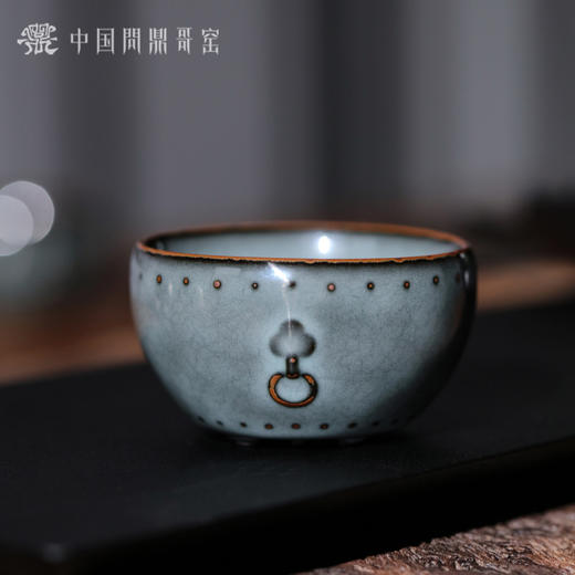 问鼎哥窑铁胎哥窑青甲辰战鼓杯 商品图1