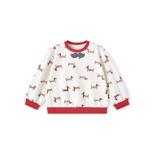 英氏儿童卫衣春夏长袖男童套头衫2025新款新年卫衣YREAJ1R003A 商品图4