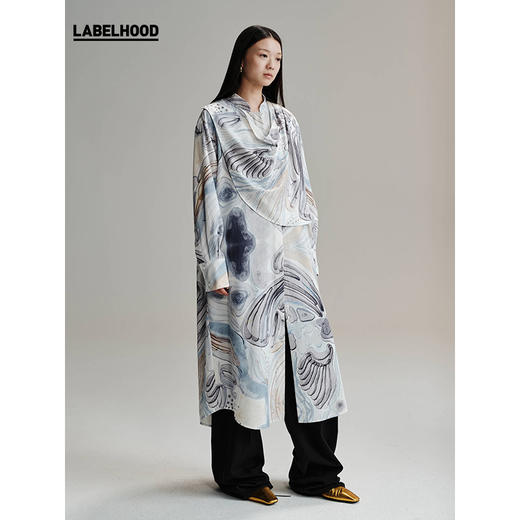 【HIDEMI×LABELHOOD】联名款设计感简约印花连衣裙 商品图2