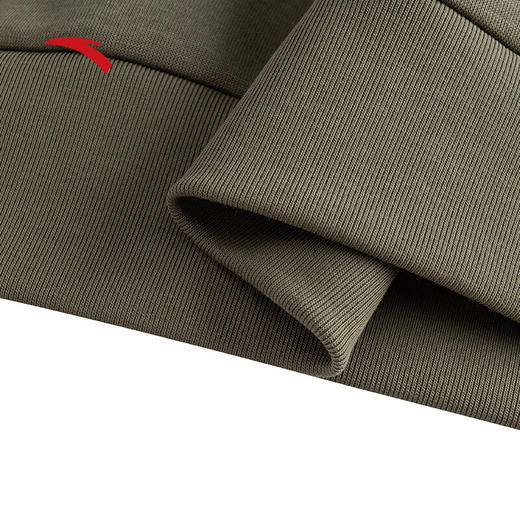 安踏（ANTA）卫衣男子潮流百搭休闲运动上衣黑色圆领长袖套头衫152517710 商品图6