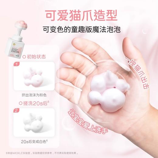 WICKLE宝宝专用泡泡洗手液儿童泡沫型猫爪洗手液温和儿童洗手液/WH-WC7003 商品图1