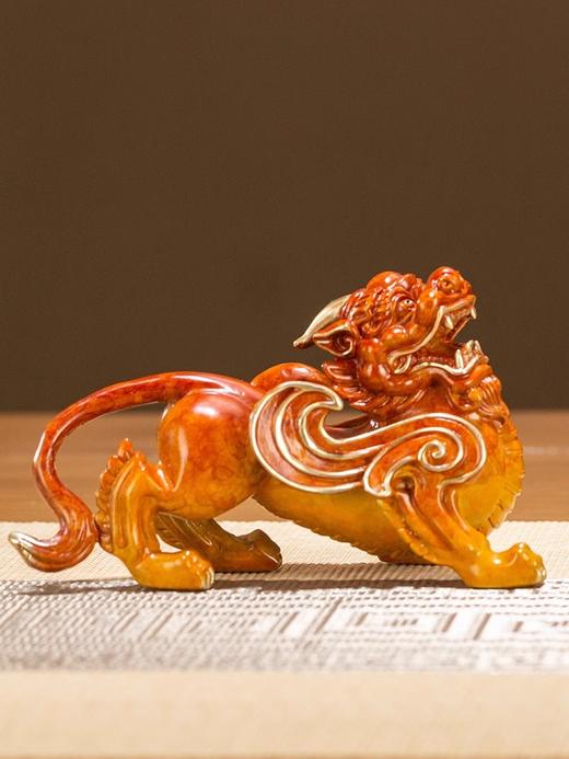 <有书独家>朱炳仁铜 纳财貔貅摆件装饰工艺品礼品家居招财中式铜貔貅 商品图3