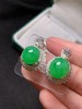 蛋面翡翠耳钉 商品缩略图0